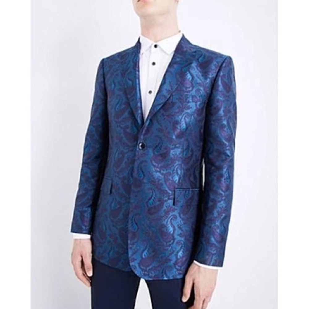 🚨 SOLD OUT- $515 RETAIL DESIGNER TED BAKER JACQUARD MEN’S BLAZER. 40R 🚨